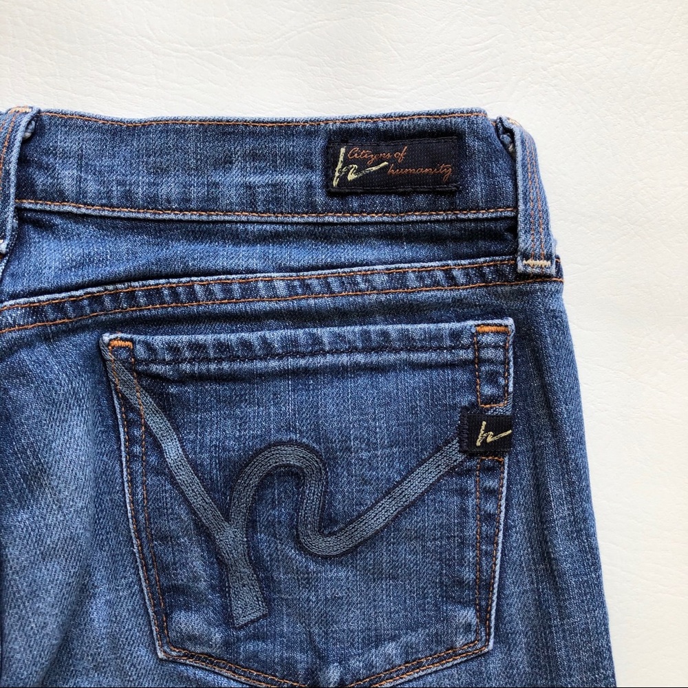 Citizens Of Humanity Boot Cut Jeans in Medium Blue Denim - Picture 6 of 10